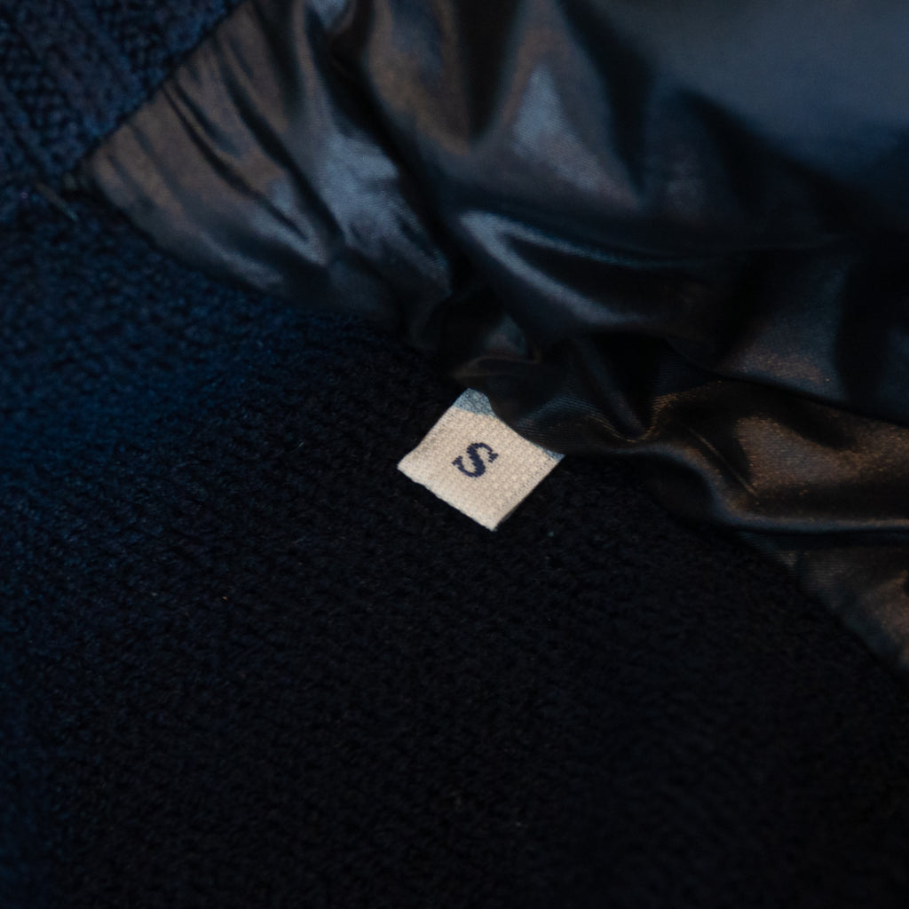 Moncler Navy Blue Down Maglione Tricot Cardigan Jacket