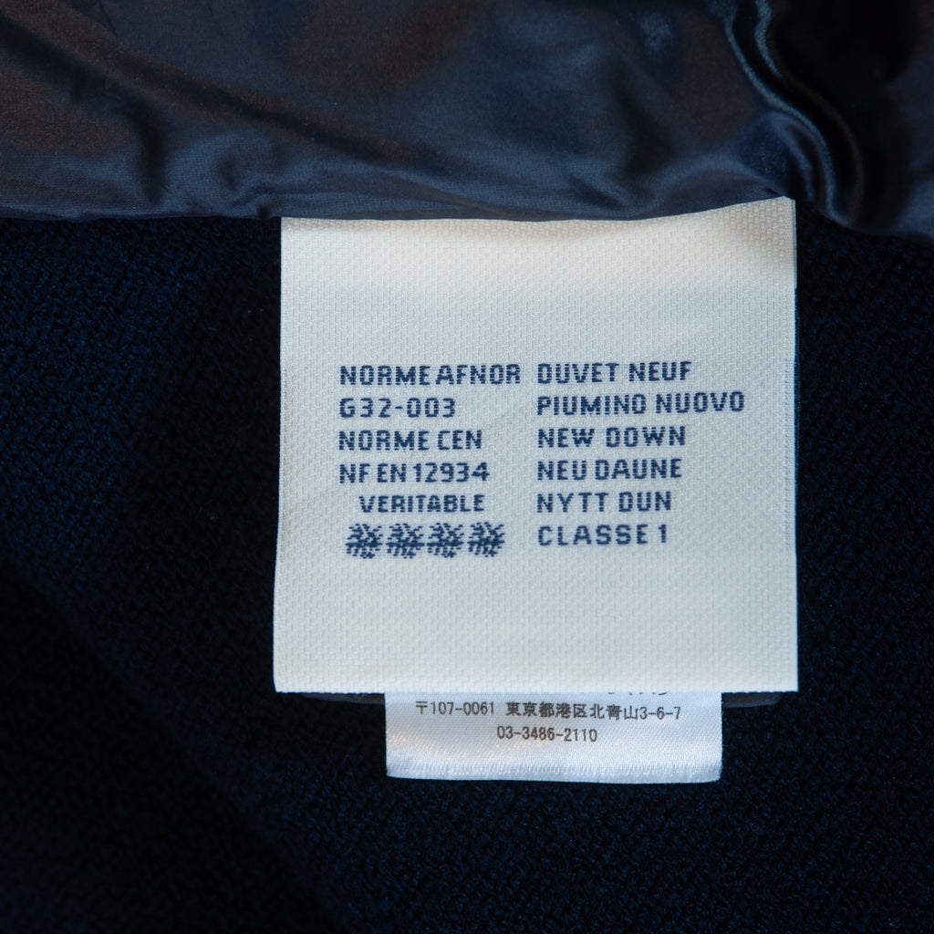 Moncler Navy Blue Down Maglione Tricot Cardigan Jacket