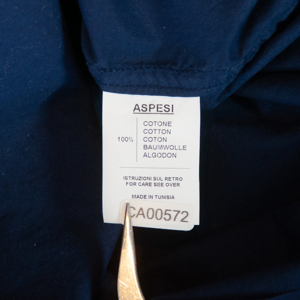 Aspesi Navy Blue Lightweight Cotton Jacket