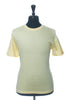 Eton Pale Yellow Slim Fit Linen Blend T-Shirt