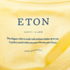 Eton Pale Yellow Slim Fit Linen Blend T-Shirt