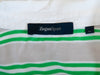 Zegna Sport Green on Grey Stripe Polo Shirt