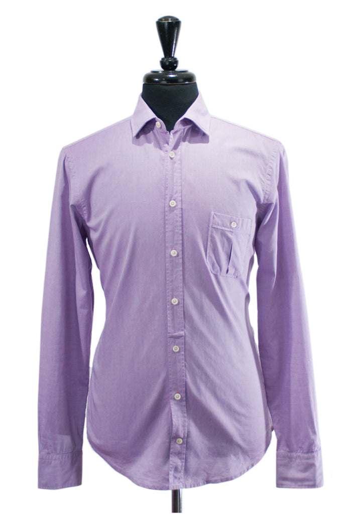 Hugo Boss Lavender Cotton EgrifE Casual Shirt Medium