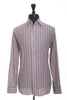 Hugo Boss Brown Stripe Italian Cotton Shirt