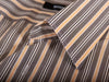 Hugo Boss Brown Stripe Italian Cotton Shirt