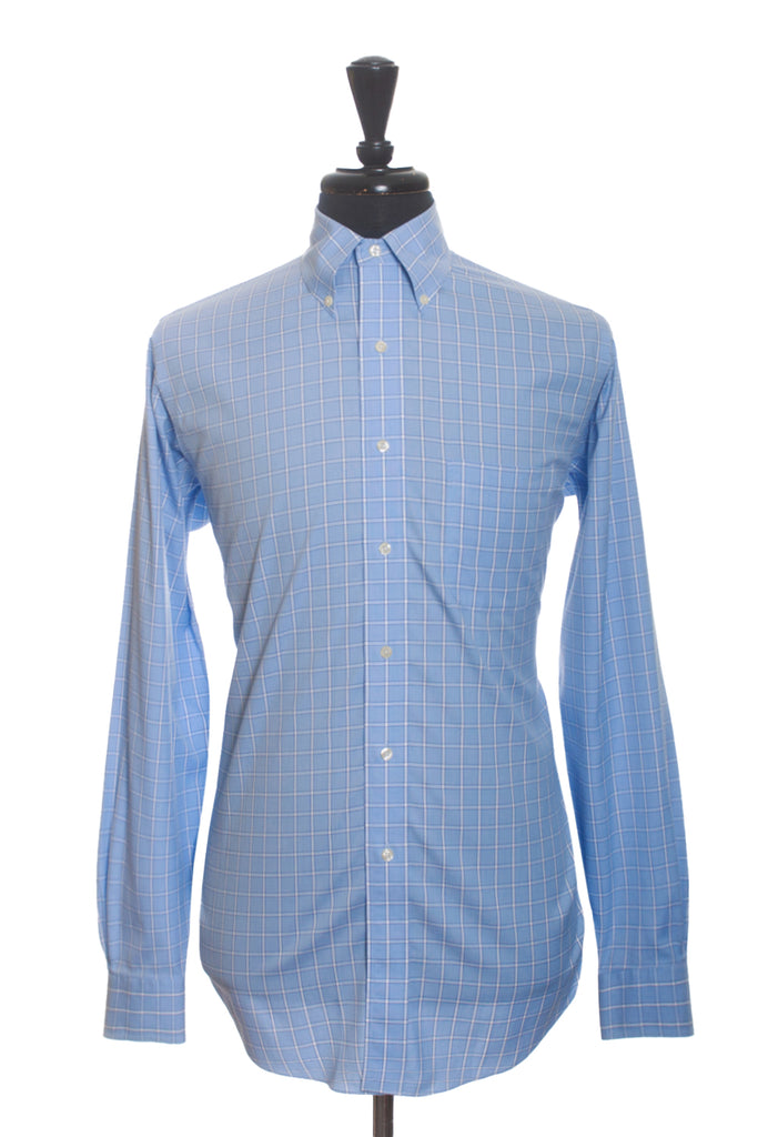 Brooks Brothers Blue Check Original Polo Shirt