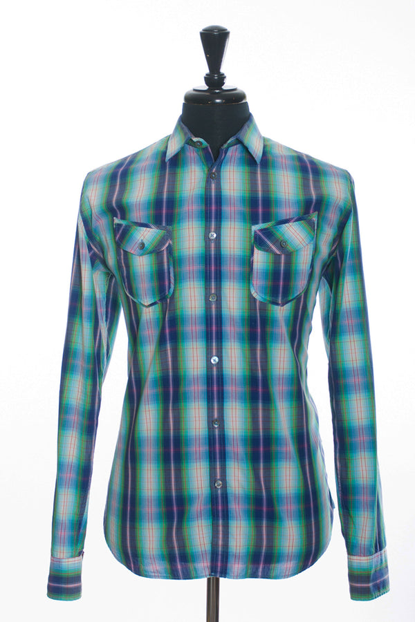 Ted Baker Green Plaid Shirt