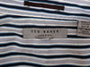 Ted Baker Navy Blue Striped French Cuff Shirt 15.5