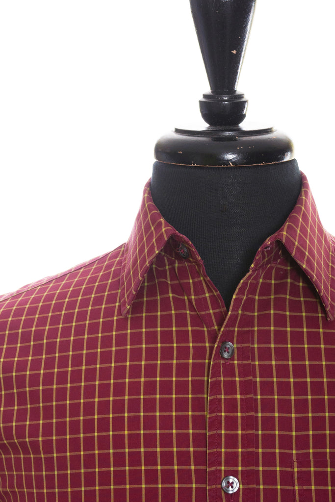 Paul Smith London Deep Red Graph Check Shirt 15