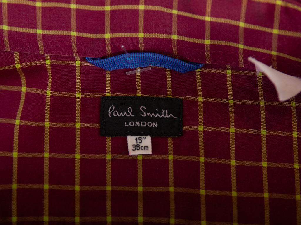 Paul Smith London Deep Red Graph Check Shirt 15