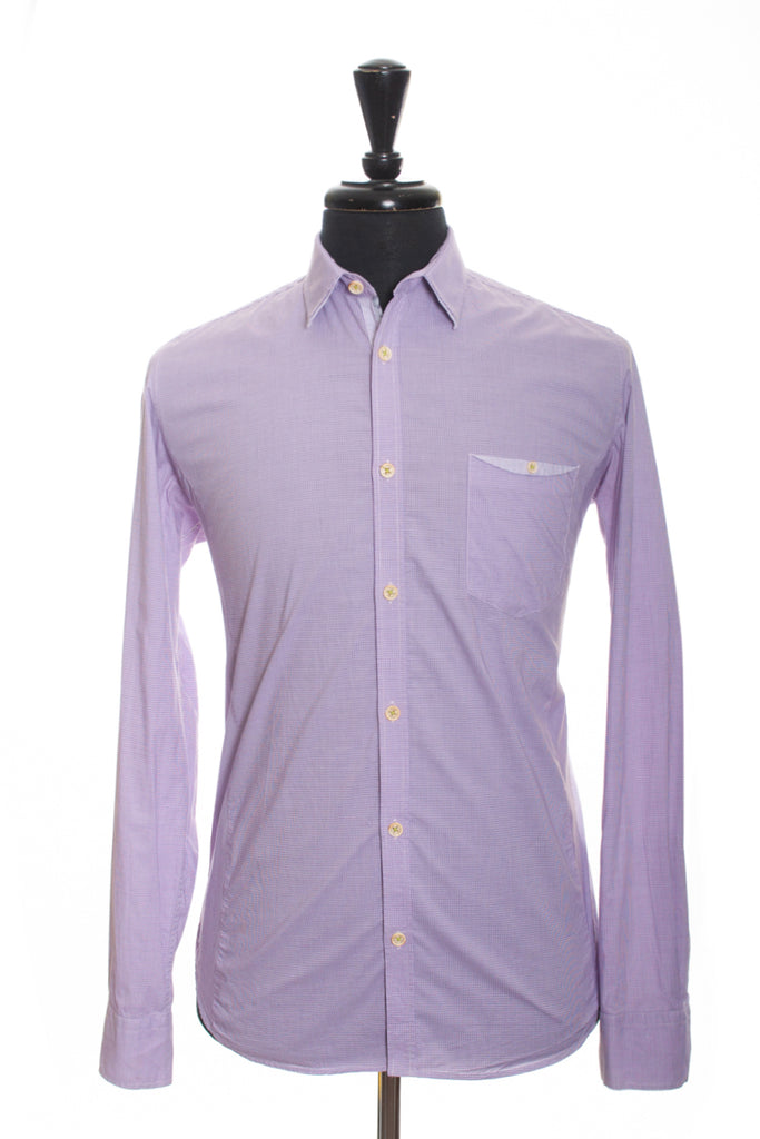 Ted Baker Lilac Check Casual Shirt