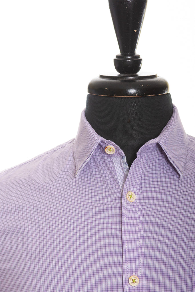 Ted Baker Lilac Check Casual Shirt