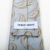Giorgio Armani Silver Paisley Silk Tie for Luxmrkt.com Menswear Consignment Edmonton