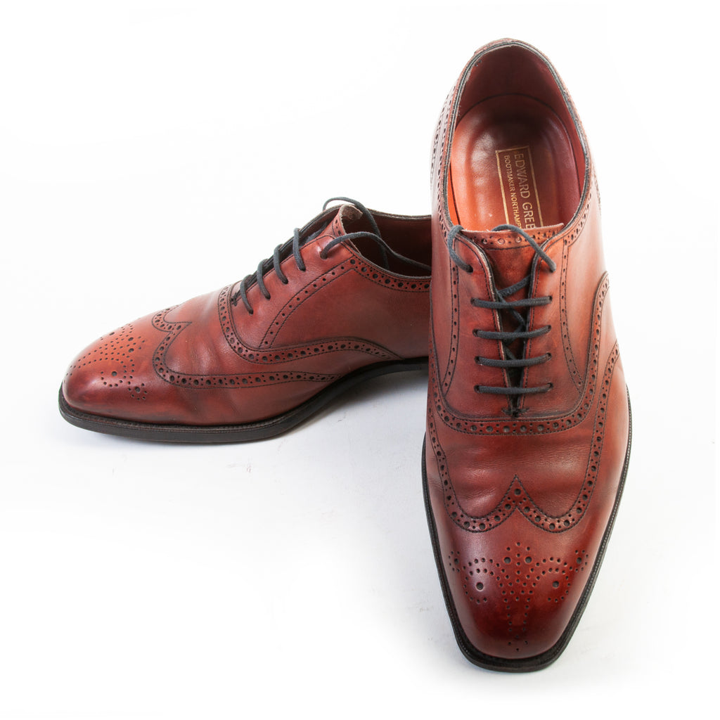 Edward Green Mahogany Brown Leather Shoes