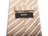 Hugo Boss Brown Stripe Silk Tie for Luxmrkt.com Menswear Consignment Edmonton