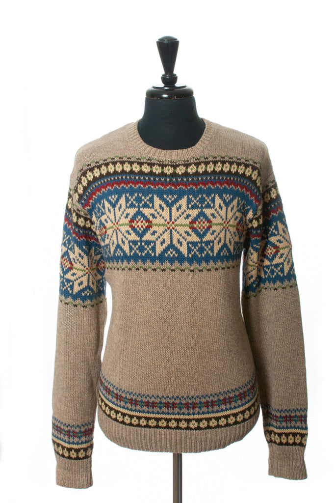 Polo Ralph Lauren Brown Nordic Knit Sweater