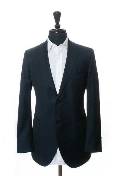 Luigi Bianchi Mantova Navy Blue Pinstriped Suit