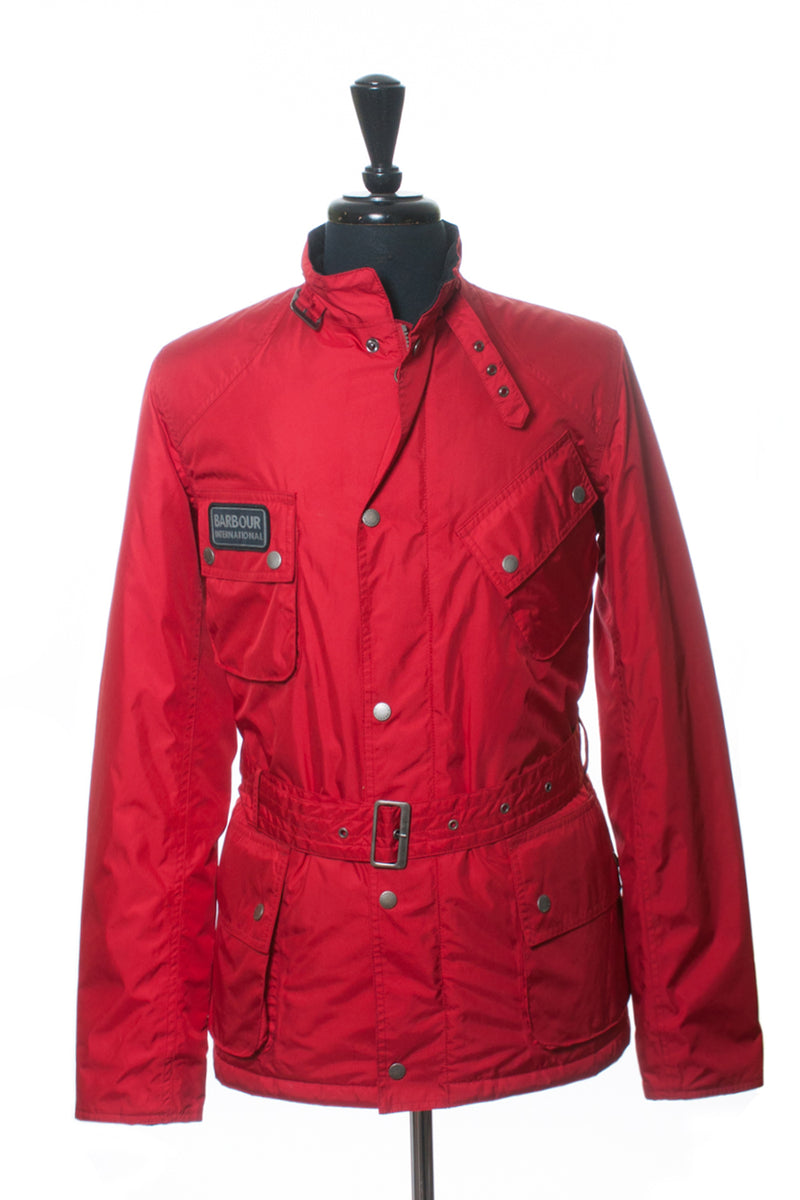 Barbour International Red Lightning Jacket