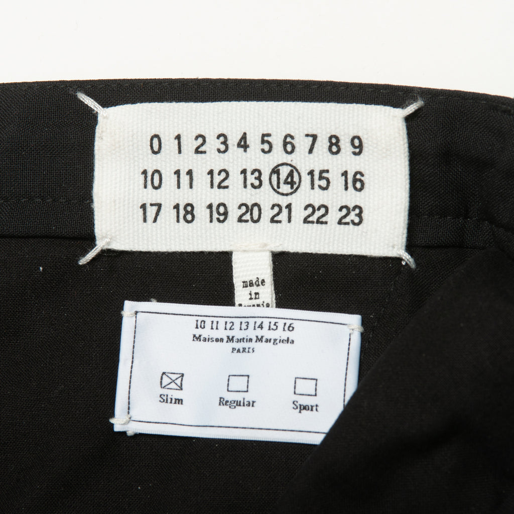 Maison Margiela Black Slim Fit Drawstring Pants