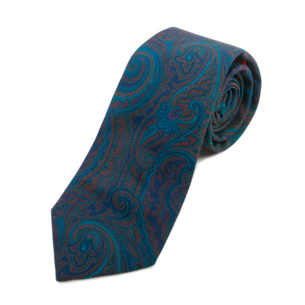 Altea Navy Blue Paisley Tie
