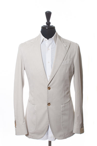 LBM 1911 Beige Stretch Cotton Blazer