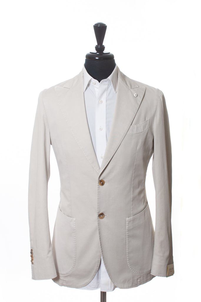 LBM 1911 Beige Stretch Cotton Blazer