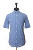 Paul & Shark Blue Check Button Down Short Sleeve Shirt