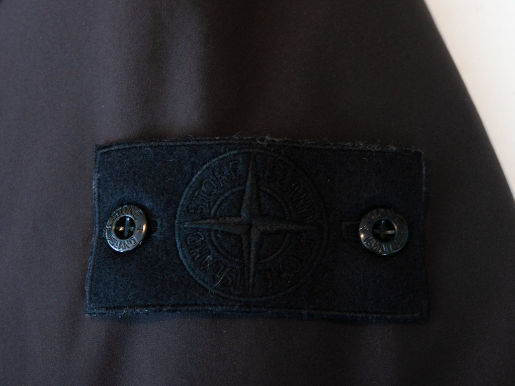 Stone Island Dark Brown Poliestere Stretch 5L Ghost Piece Coat