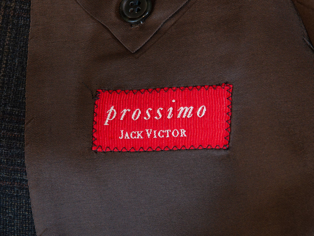 Jack Victor Prossimo Brown Check Blazer
