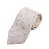 Giorgio Armani Gray GA Logo Print Tie