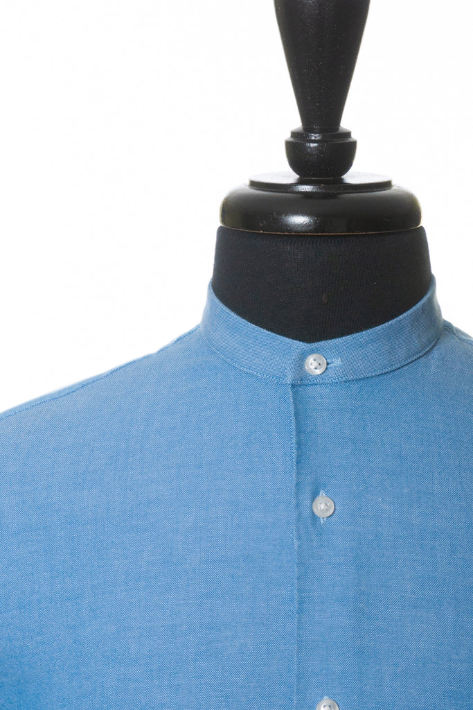 Hugo Boss Blue Banded Collar Eddison-W Shirt