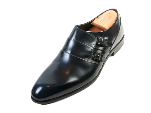 Hugo Boss Dressapp Black Double Monk Shoes