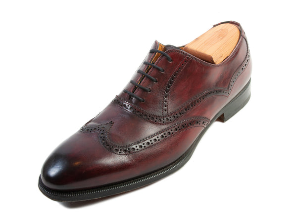 Magnanni Oxblood Wingtip Shoes