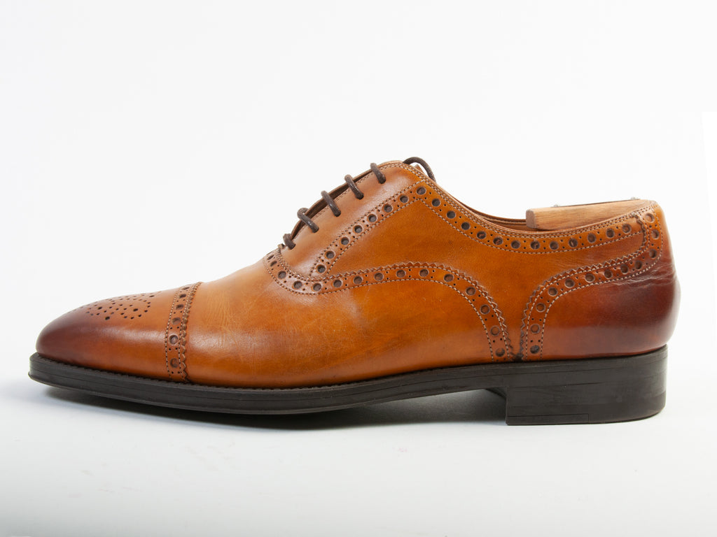 Magnanni Brown Cap Toe Oxford Shoes