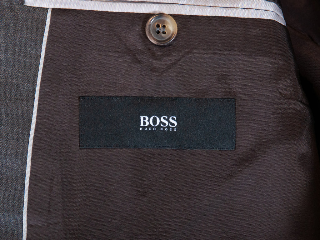 Hugo Boss Brown Sharkskin Jam76 Sharp1 Suit