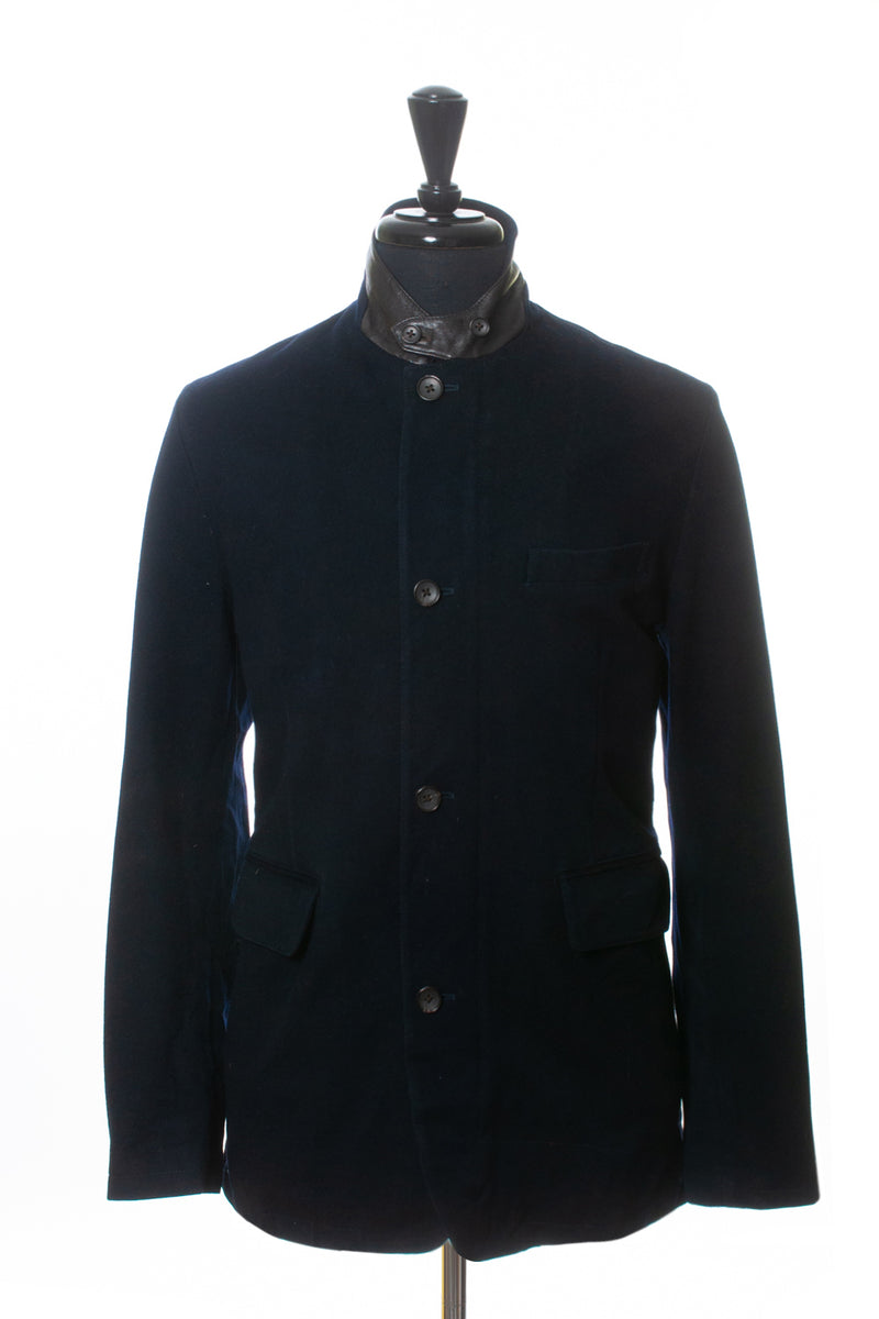 Brooks Brothers Navy Blue Loro Piana Storm System Wool Coat