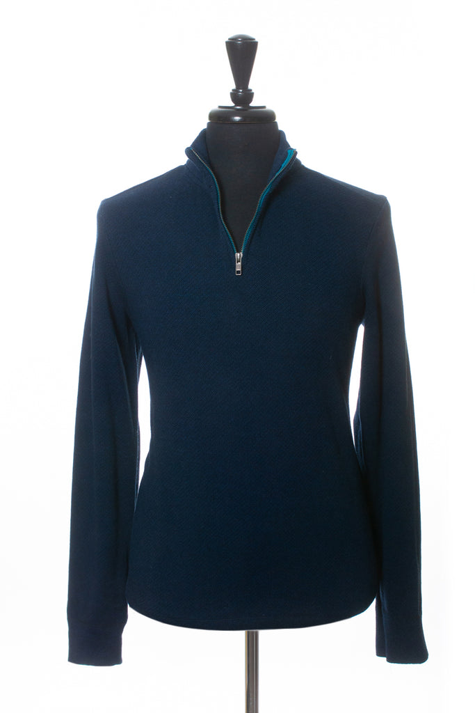 Navy on sale zip sweater