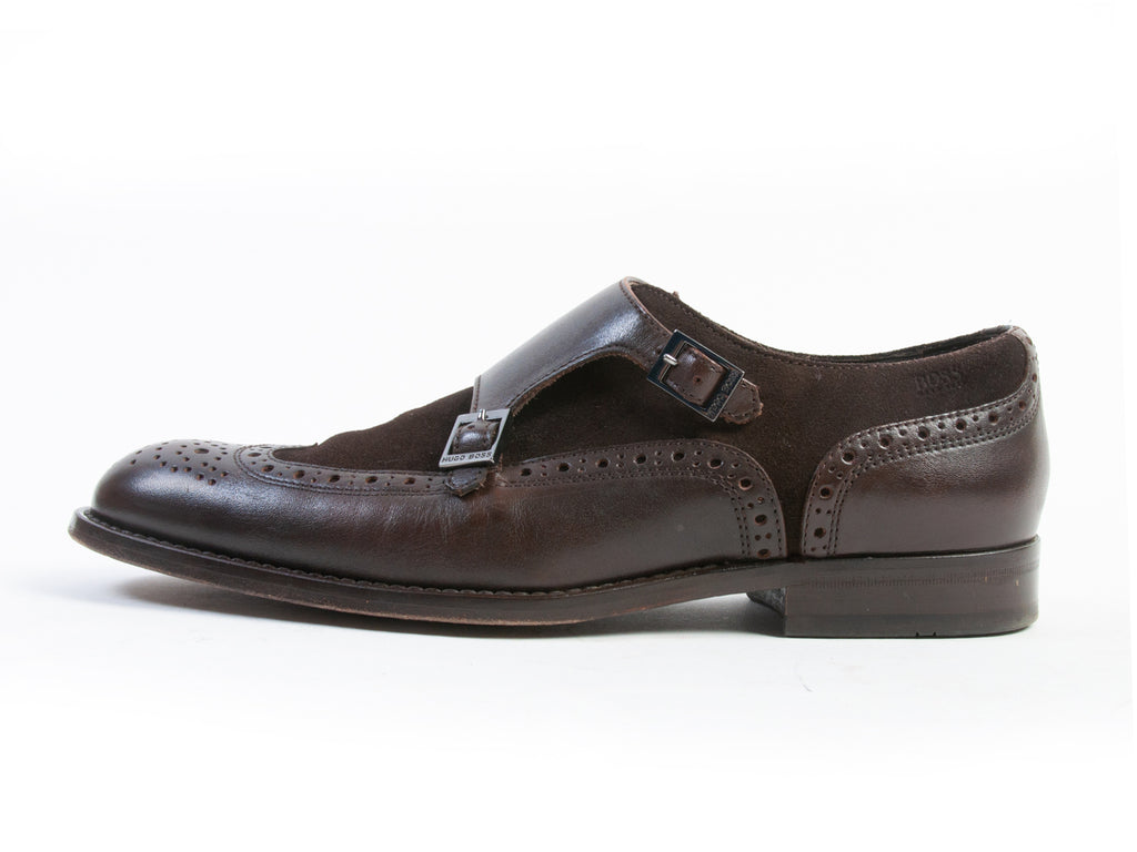 Hugo boss best sale monk strap shoes